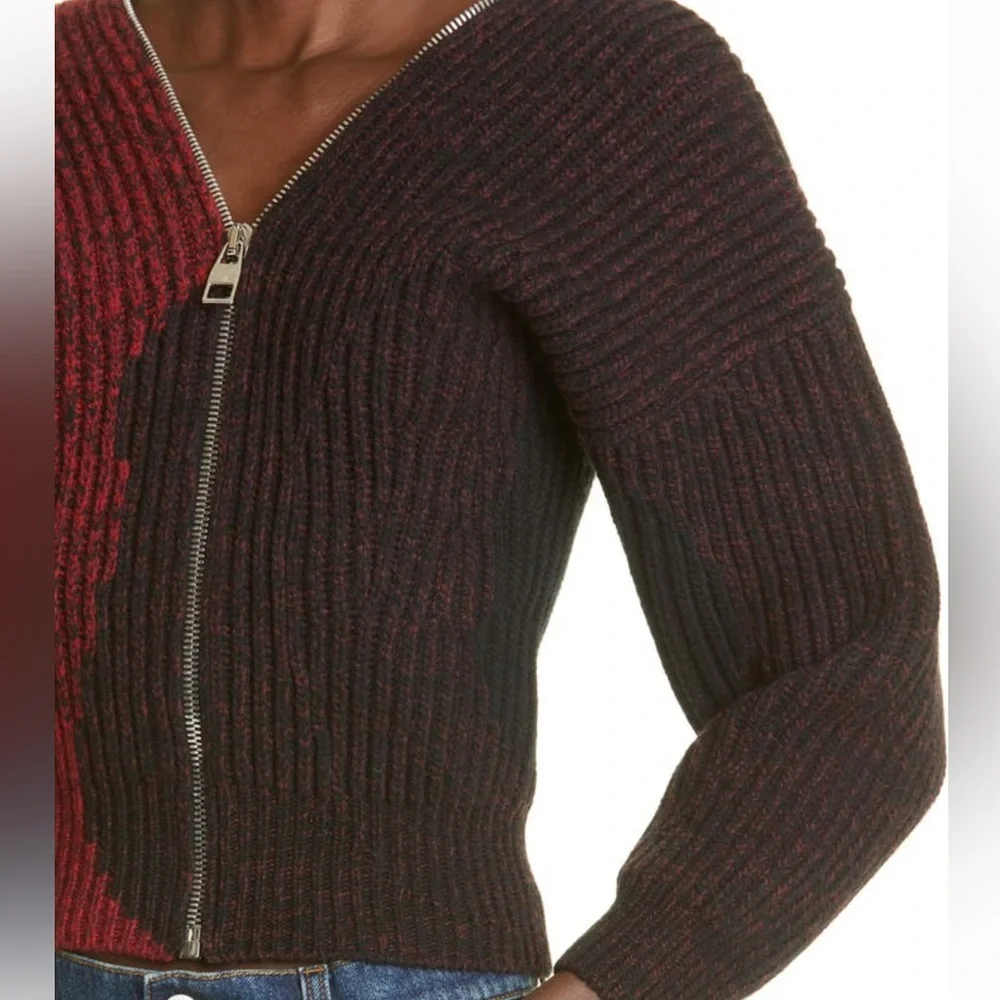 NWT Alexander McQueen colorblock zipped sweater sz Small HP Pick!💕 - Picture 6 of 10